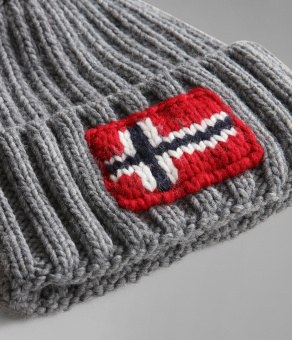 Шапка Napapijri Semiury 5 Med Grey Mel