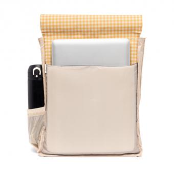 Рюкзак Lefrik Handy Mini Printed Vichy Mustard Cotton Straps