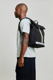 Рюкзак Lefrik Lars Roll Black Lime Ripstop
