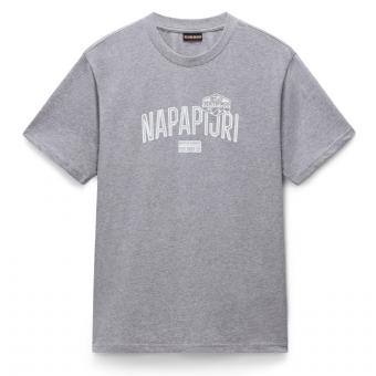 Футболка Napapijri S-Funes SS Medium Grey Melange