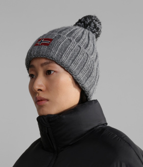 Шапка Napapijri Semiury Women 3 Med Grey Mel
