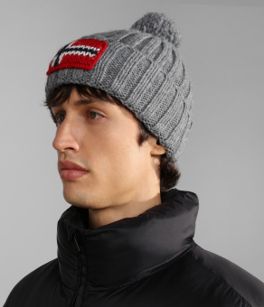 Шапка Napapijri Semiury 5 Med Grey Mel